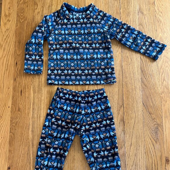Patagonia Other - Patagonia kids baby fleece Micro D crew and pant 2T